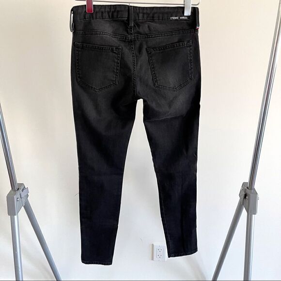 Eitenne Marcel Black Stud Denim Skinny Jeans 25 - Picture 5 of 6